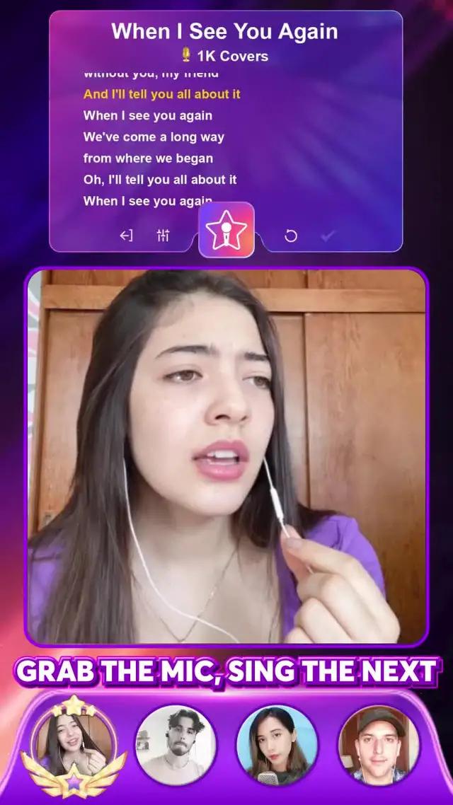 Can you sing the next line? Grab the mic!