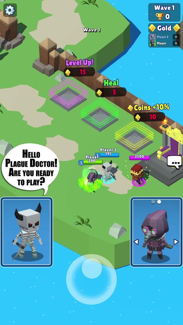 Multiple awesome character to pick, learn to play & upgrade!