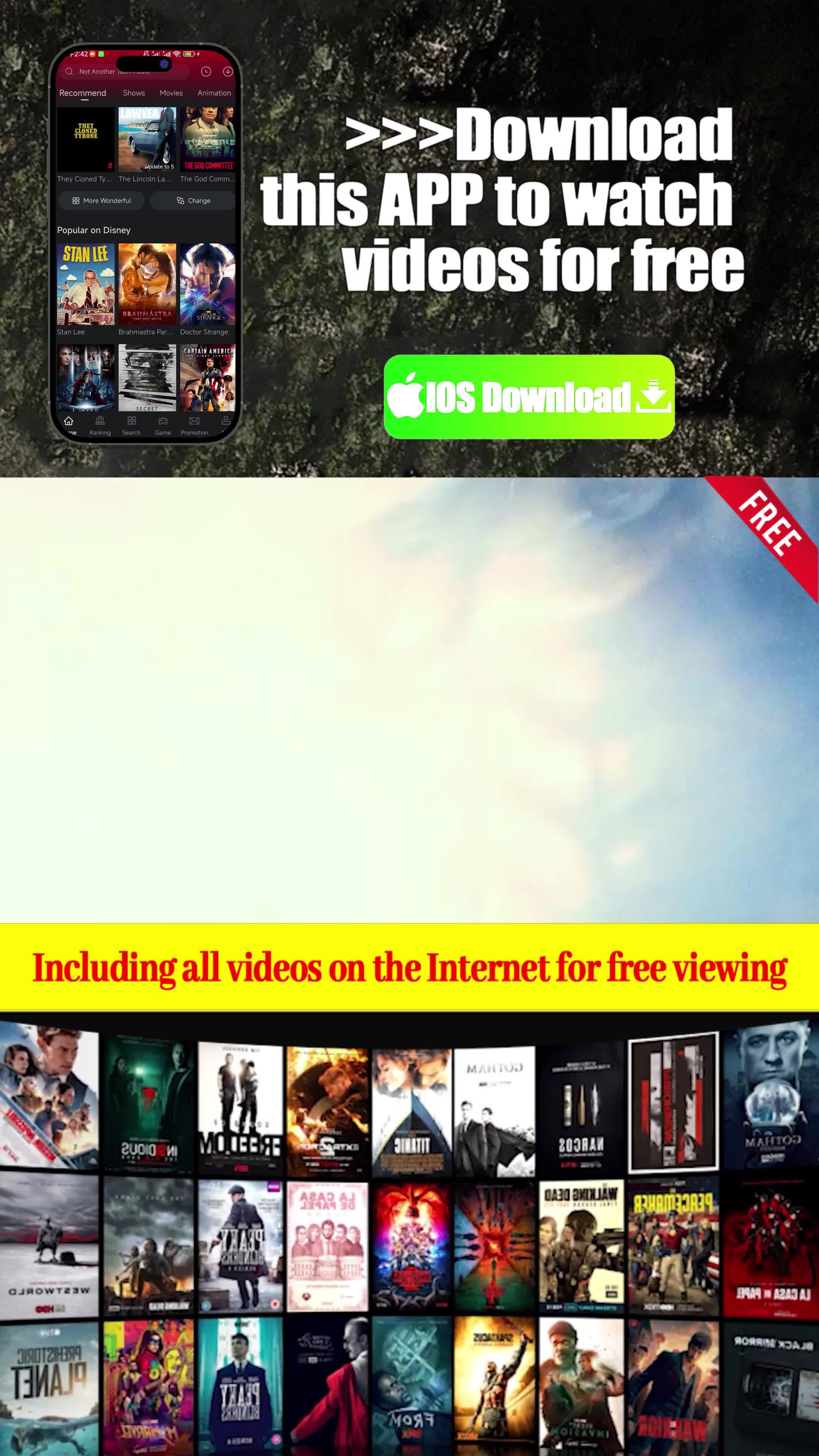 IOS Watch popular movies for free on IOS App Store!