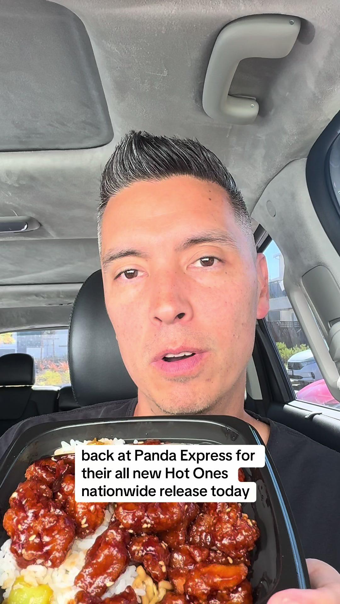 At Panda Express for their all new hot ones release! #pandaexpress #newitem #foodreview