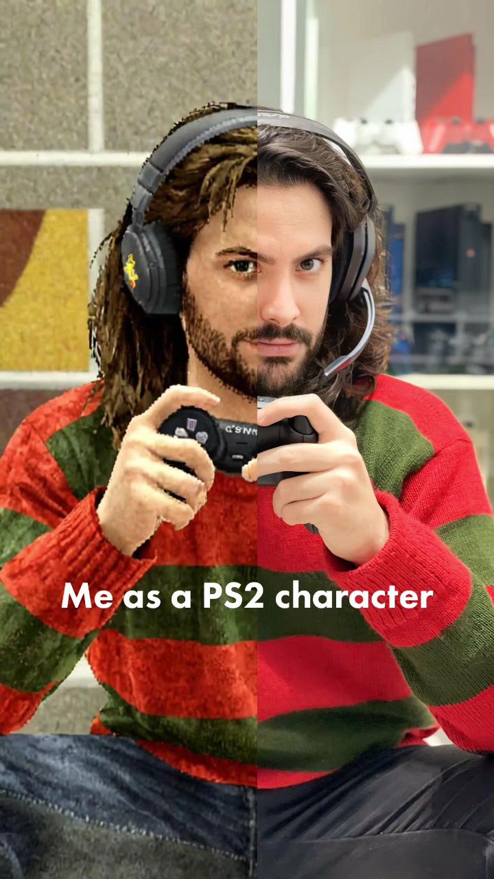 Me as a PS2 character 🤩🤩   #ps2filter #gaming #ps2 #ps2trend  #gamingvideos #playstation