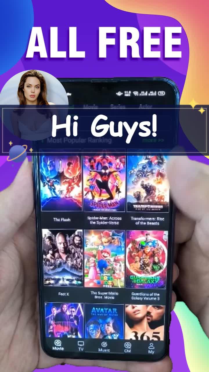 1 million + Movies watching for free!