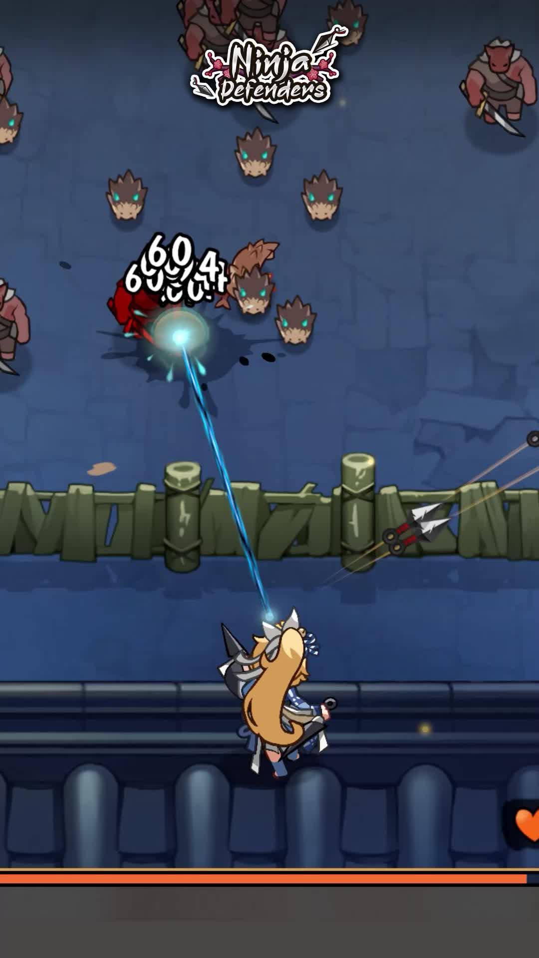 Protect the ninja village from the hoards of demons