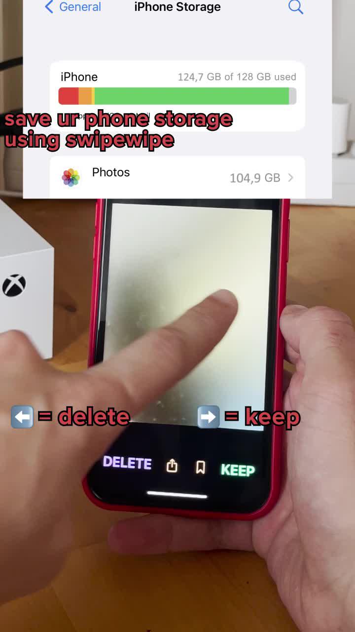 The swipe wipe app is Best way to clear storage🥰 #swipewipe #storagecleanerapp #fyp #viral #trend