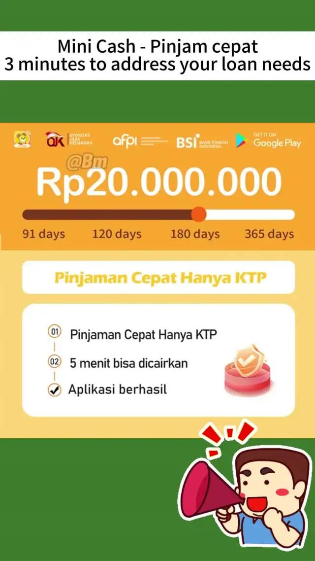 Pinjaman ini fleksibel dan nyaman, dengan persetujuan mudah dan pencairan cepat.