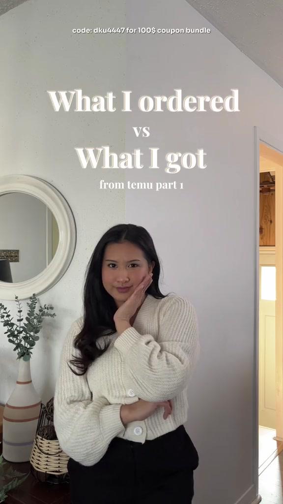 What I ordered v.s. What I got! 🚚 US WAREHOUSE DELIVERY! Download #temu and get the $100 coupon bundle for your purchase 💕
