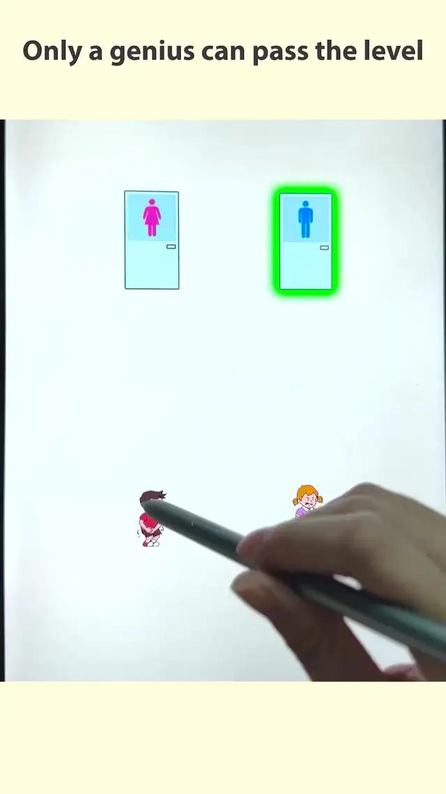 Draw a line to help them pee