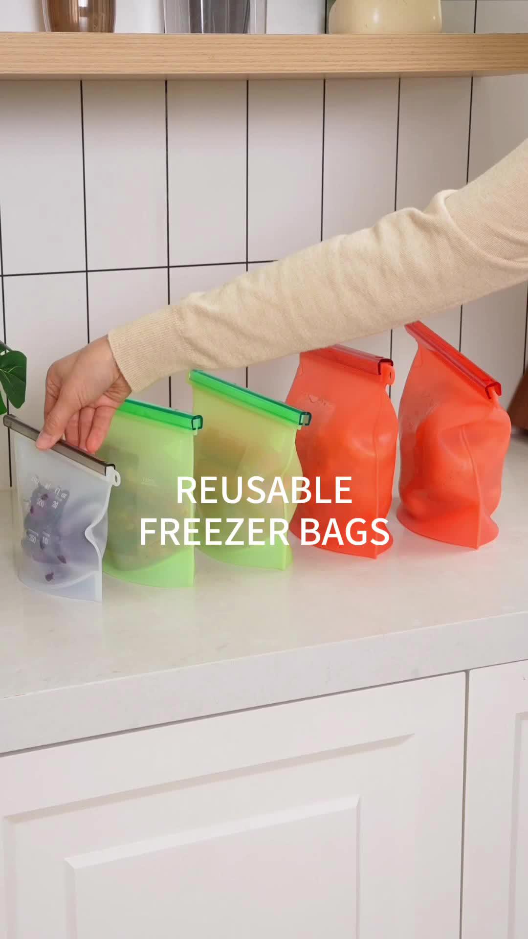 🧊 Keep your eats fresh & planet happy with the Reusable Freezer Bags. 🍎🌍 No more single-use guilt, just freshness that lasts.❄️🔍 Snap up these kitchen heroes using dnh5858. #Temu #TemuFinds