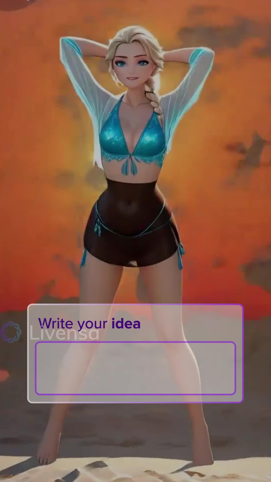 Create Al videos with your own words on mobile