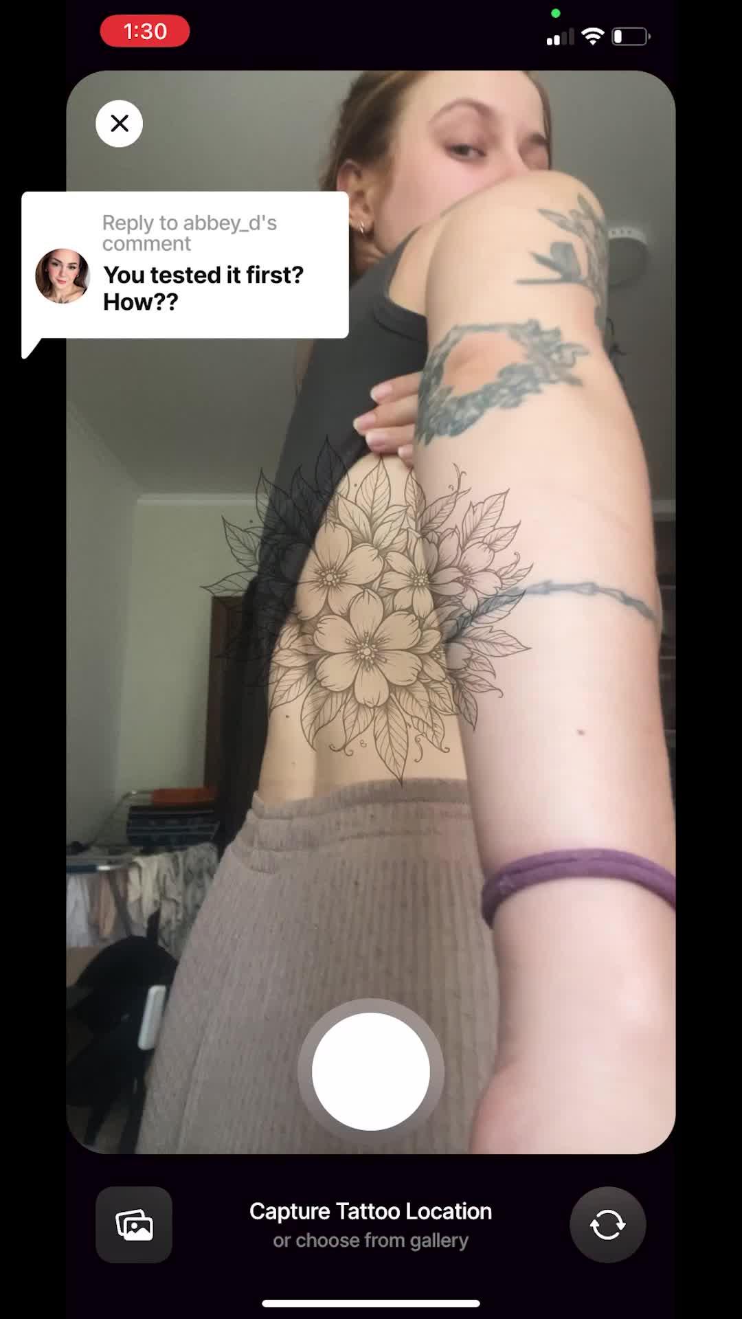 Generate tattoo sketches with AI. Try on tattoos before you commit!