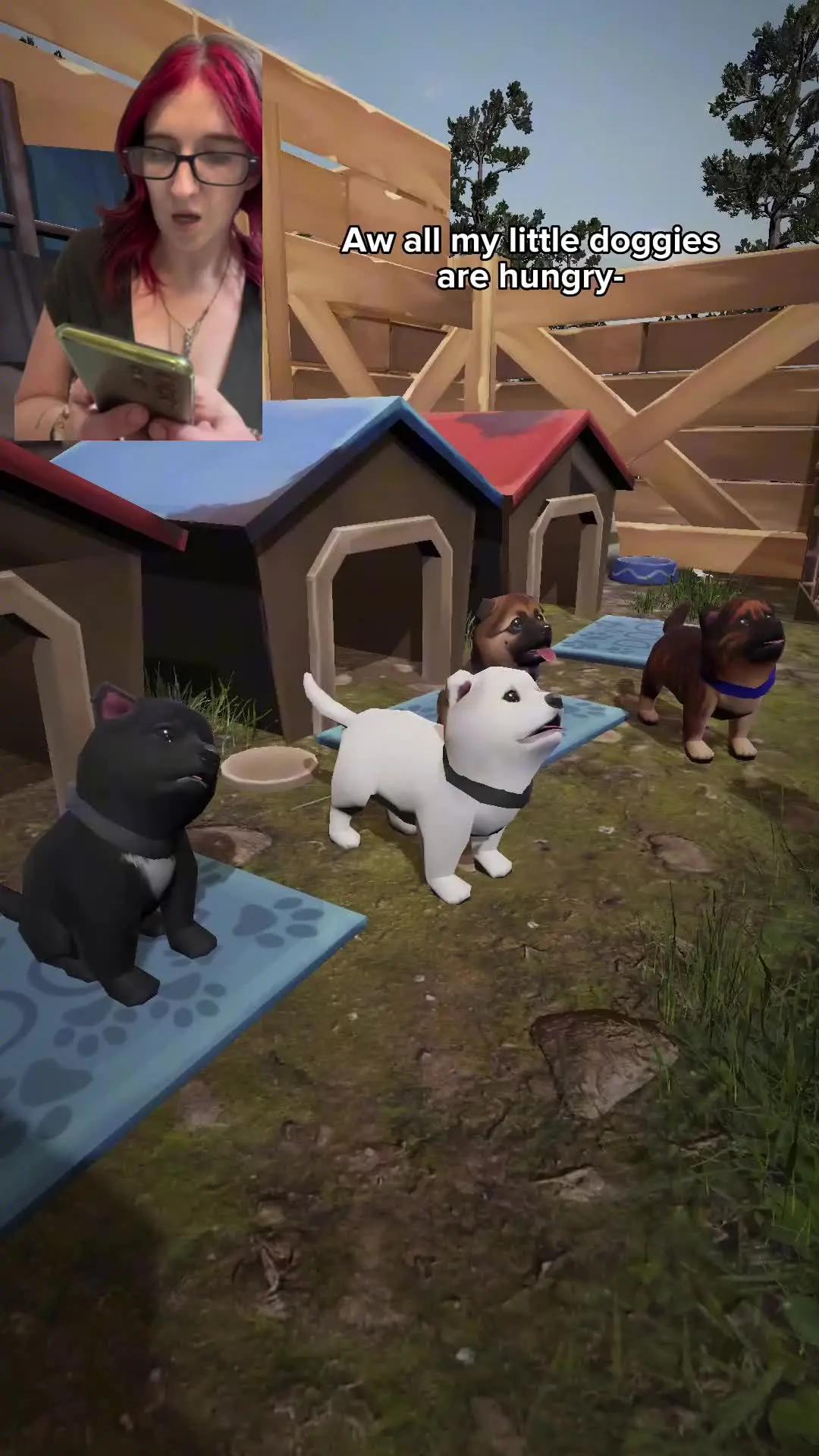 Feed it, pet it, and care for it.