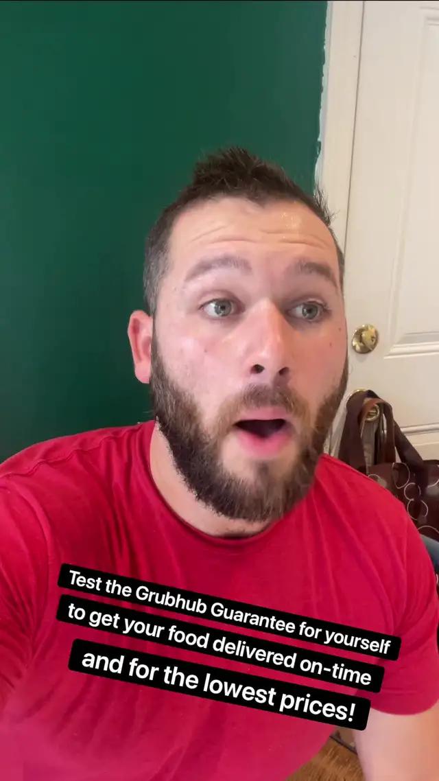 Introducing the Grubhub Guarantee - unbeatable prices and on-time delivery.