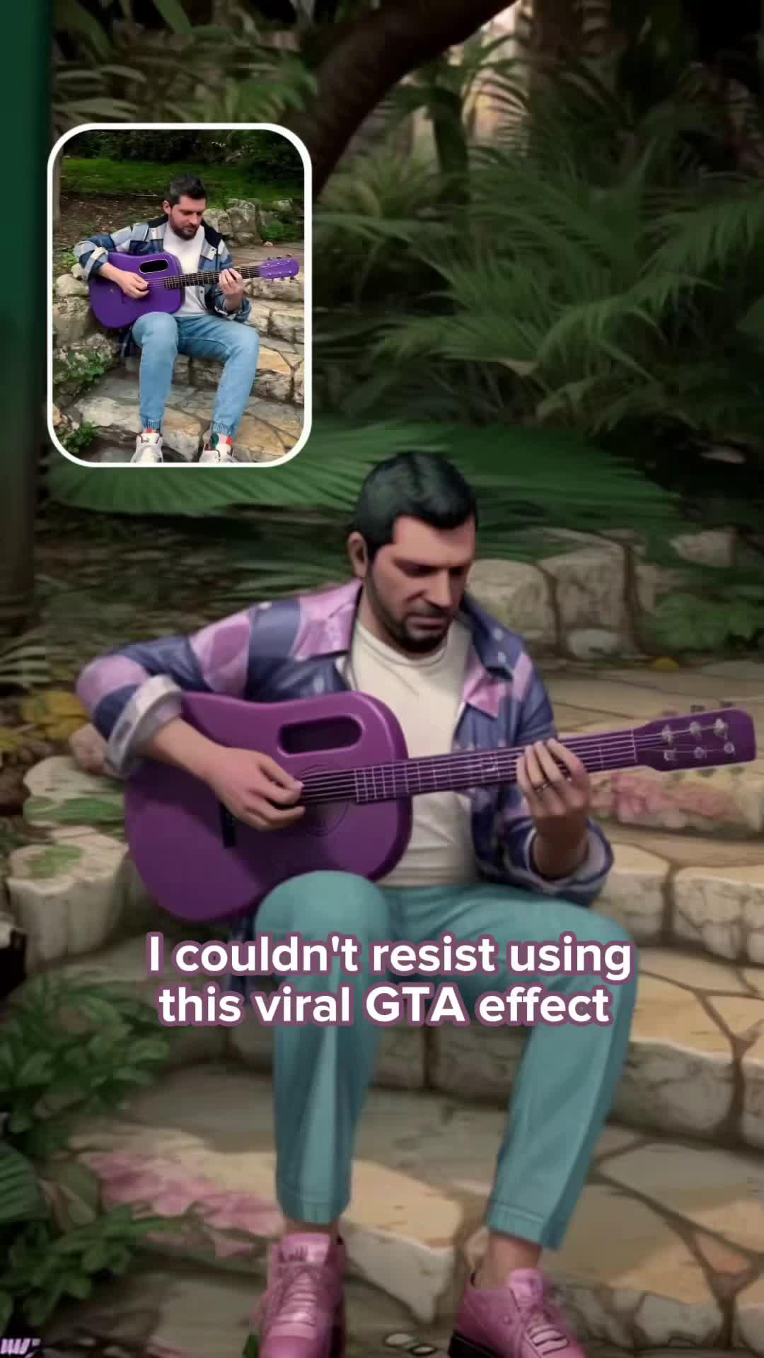 I couldn’t resist using this viral GTA effect  #gta #gta6 #stablediffusion #guitarchords #guitarlessons #guitarteacher #lavame