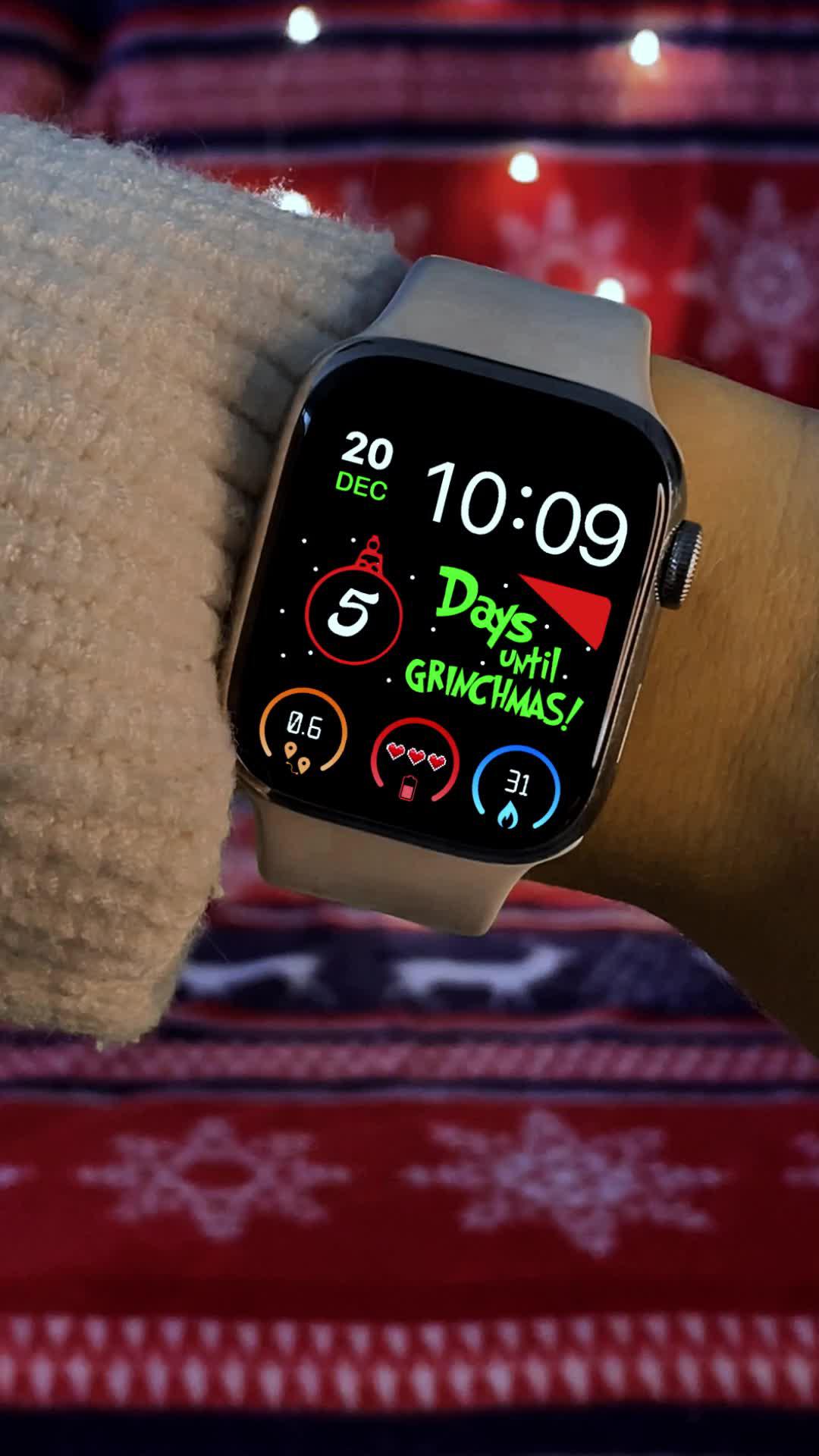 Christmas Countdown Widgets on your Apple Watch