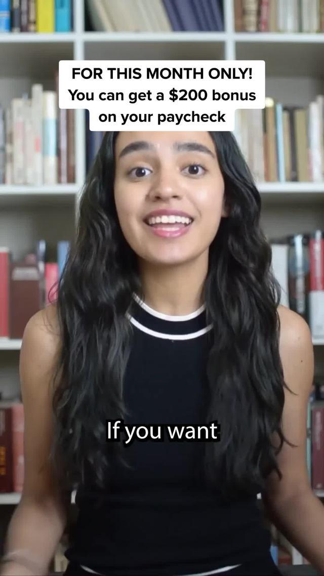 For a limited time, you can get a $200 bonus on your next paycheck at Step!