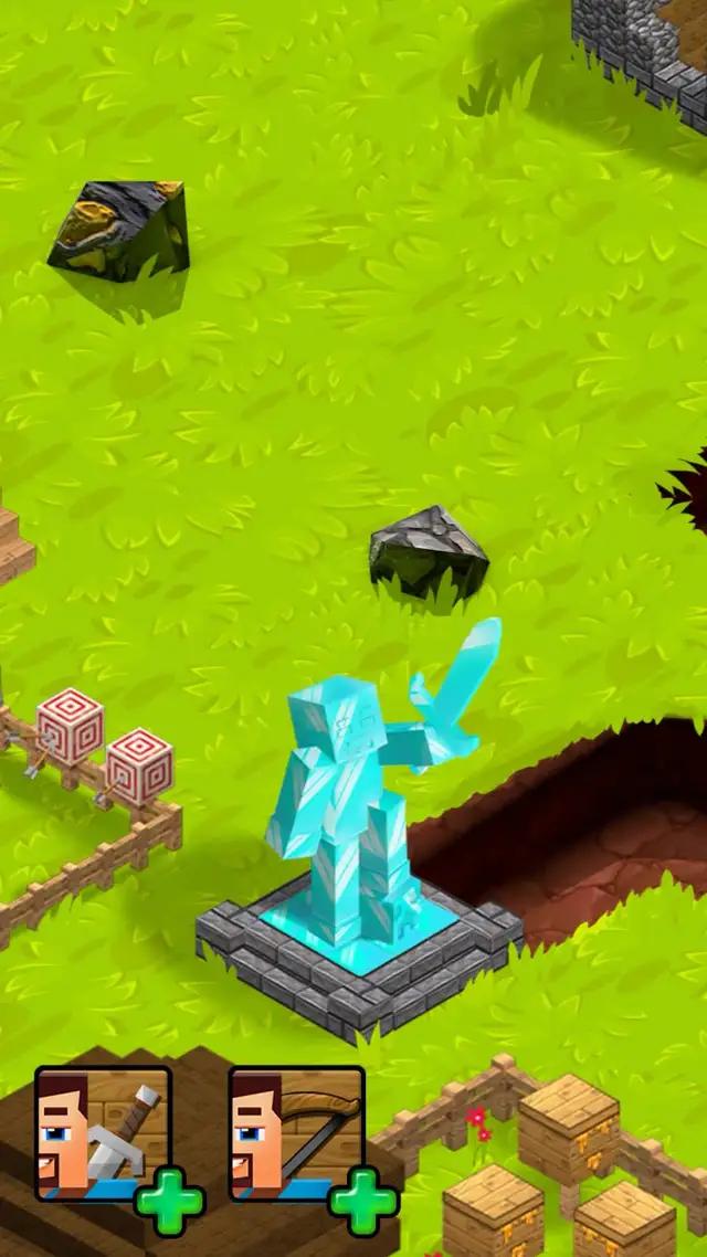 Defeat zombies and build a village!