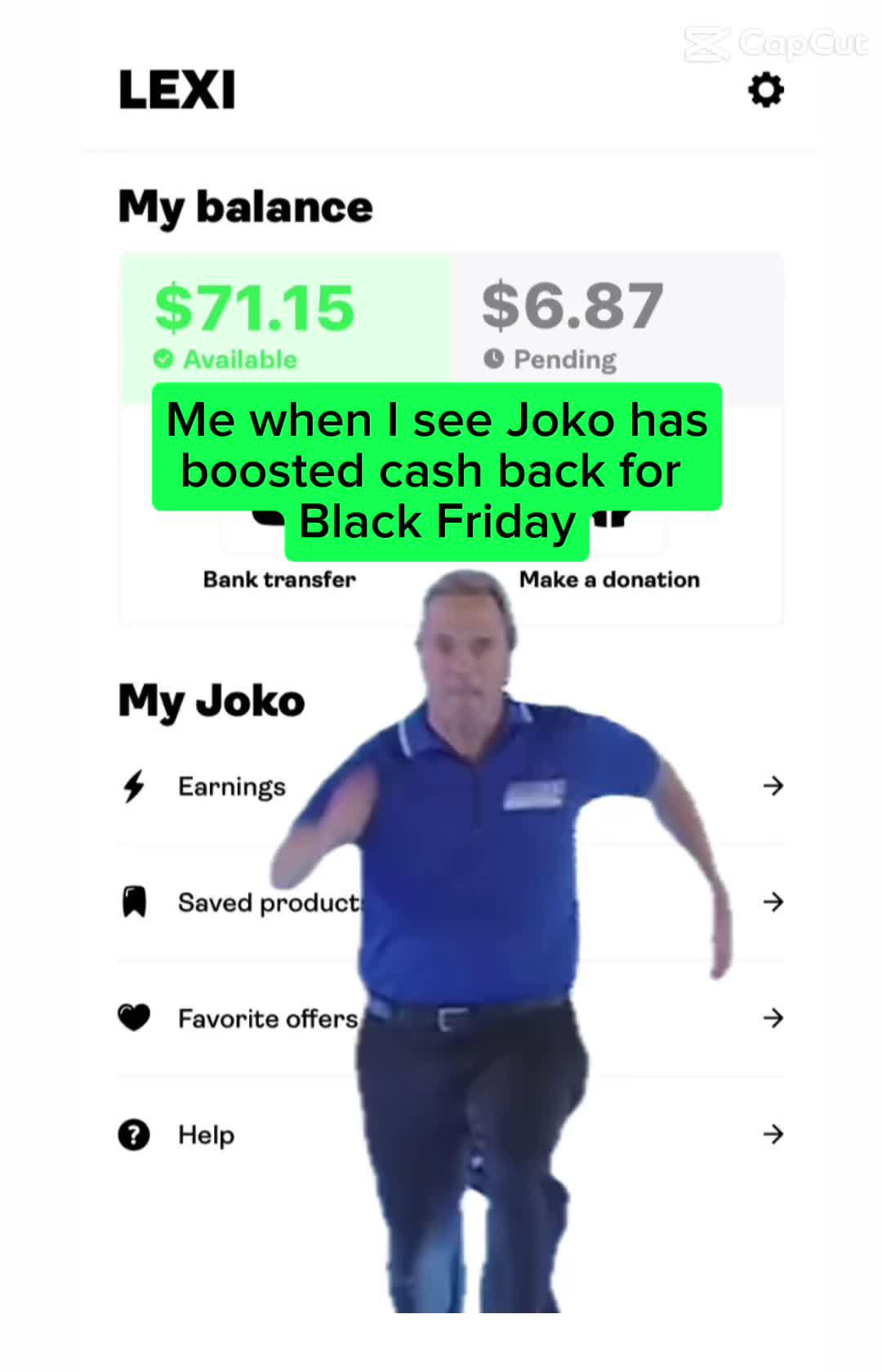 Joko cashback is insane!!🏃‍♀️🏃‍♀️🏃‍♀️ #joko #jokoapp #cashback #moneytok #tipsandtricks #savemoney #cash