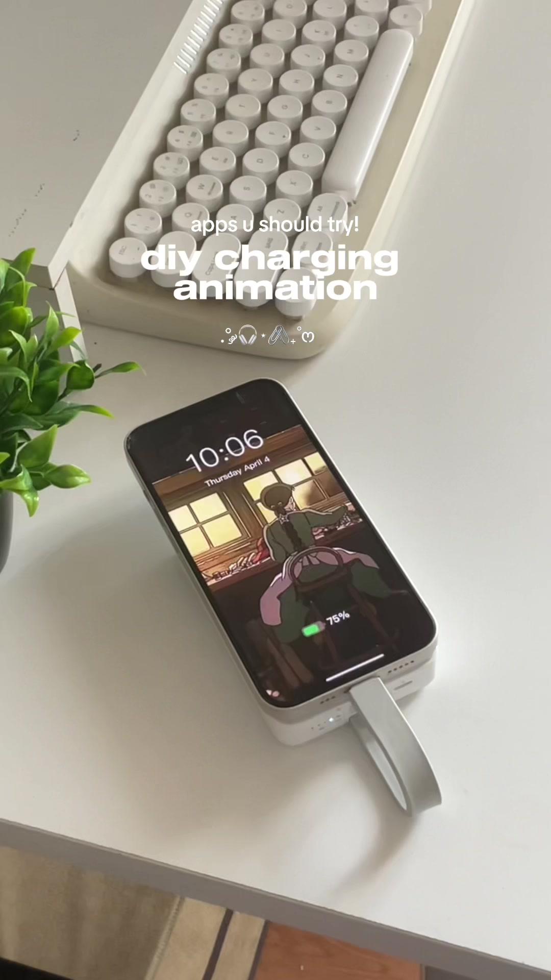 phone charging by mico widget — #apprecs #micowidget #mico #widgetapps #iphone #ios #aesthetic #phonesetup #whatsinmyiphone