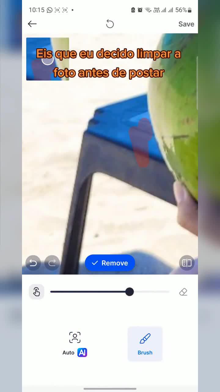 Aplicativo de edição de fotos remove objetos em excesso com apenas um clique
