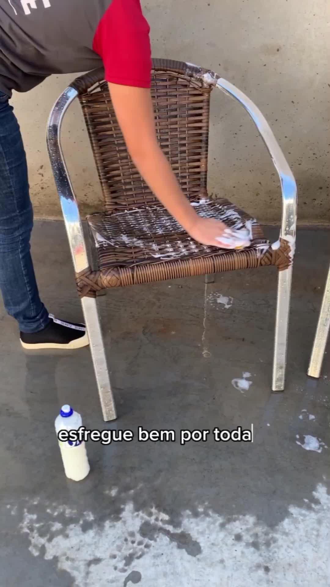 Kit Conjunto Cadeiras + Mesa Alumínio Fibra Sintética Jardim