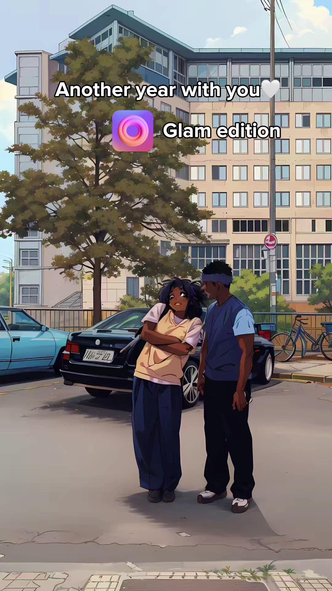 try looking at your year under the filter from Glam App ✨  #couple #coupltok #coupletiktok #relationship #goals #couplecontent #relationshipgoals #couplegoals #2023recap #foryou #viral