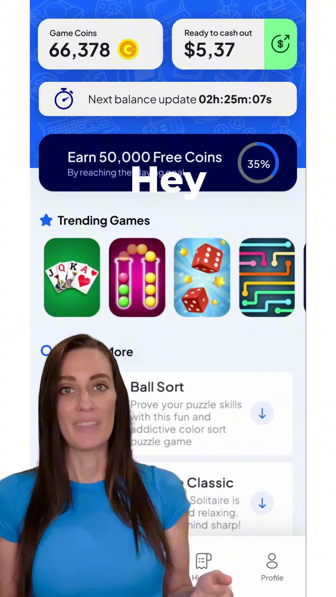 Easy way to discover new games and get rewarded by playing!