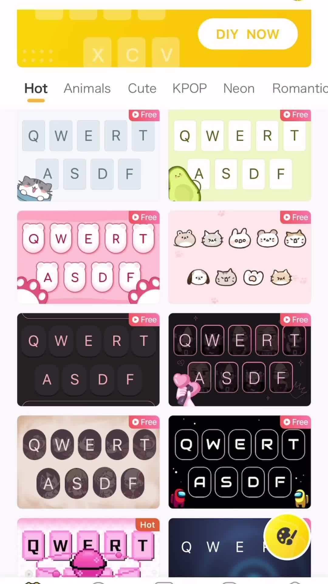 Emoji, special themes, textart... You can choose as you want