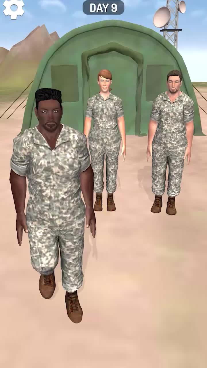 Army commander at battle front