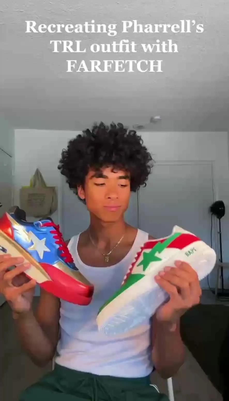 #TRL nostalgia. #FARFETCH #Pharrell