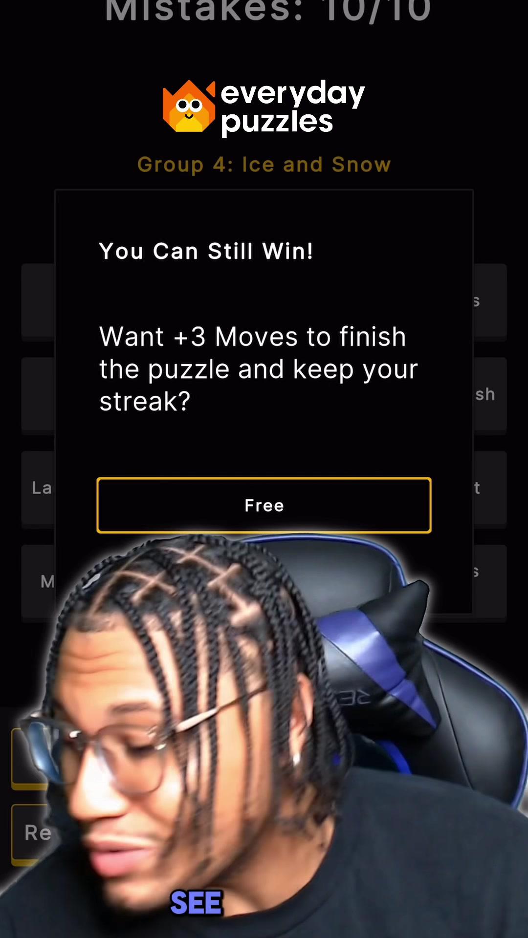 I tried playing Connected in #everydaypuzzles ! #wordpuzzle #wordgame #wordgames