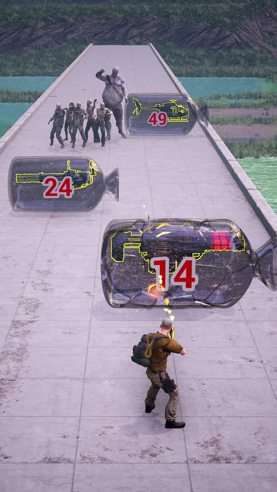 Zombie is coming! Solve the puzzle and save yourself!