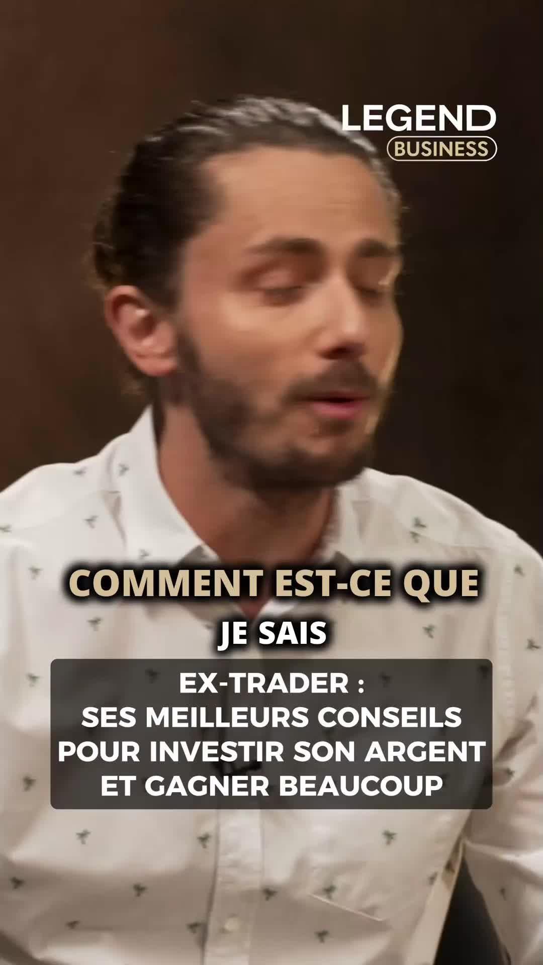 Ex-trader : ses meilleurs conseils pour comment investir son argent pour gagner beaucoup ⬆️ L'interview complète est disponible sur la chaîne YouTube de LEGEND ainsi qu'en podcast sur toutes les plateformes 🔥 #legend #legendmedia #guillaumepley #traderepublic