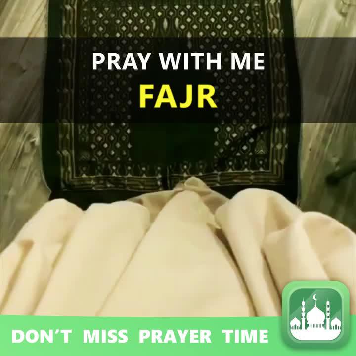 Don't miss prayer time!