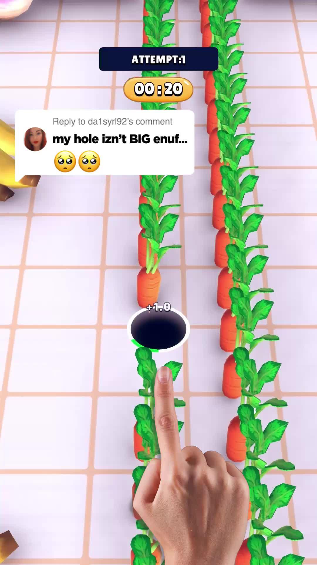 Collect all the items and grow!