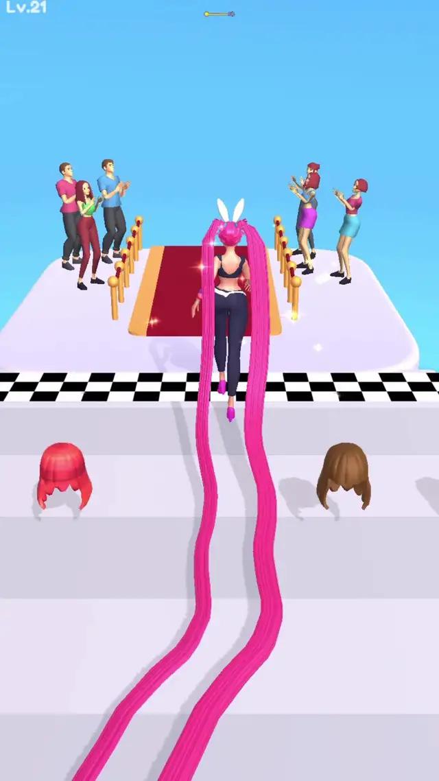 This is the best hair runner game!