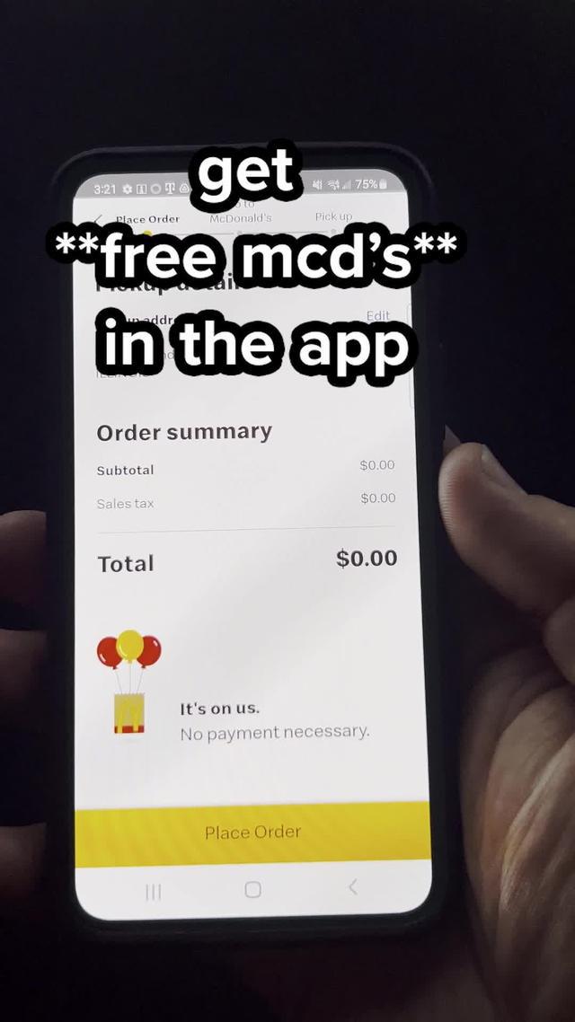 idk who needs to hear this, but i get free mcd’s in the app. All u have to do is….