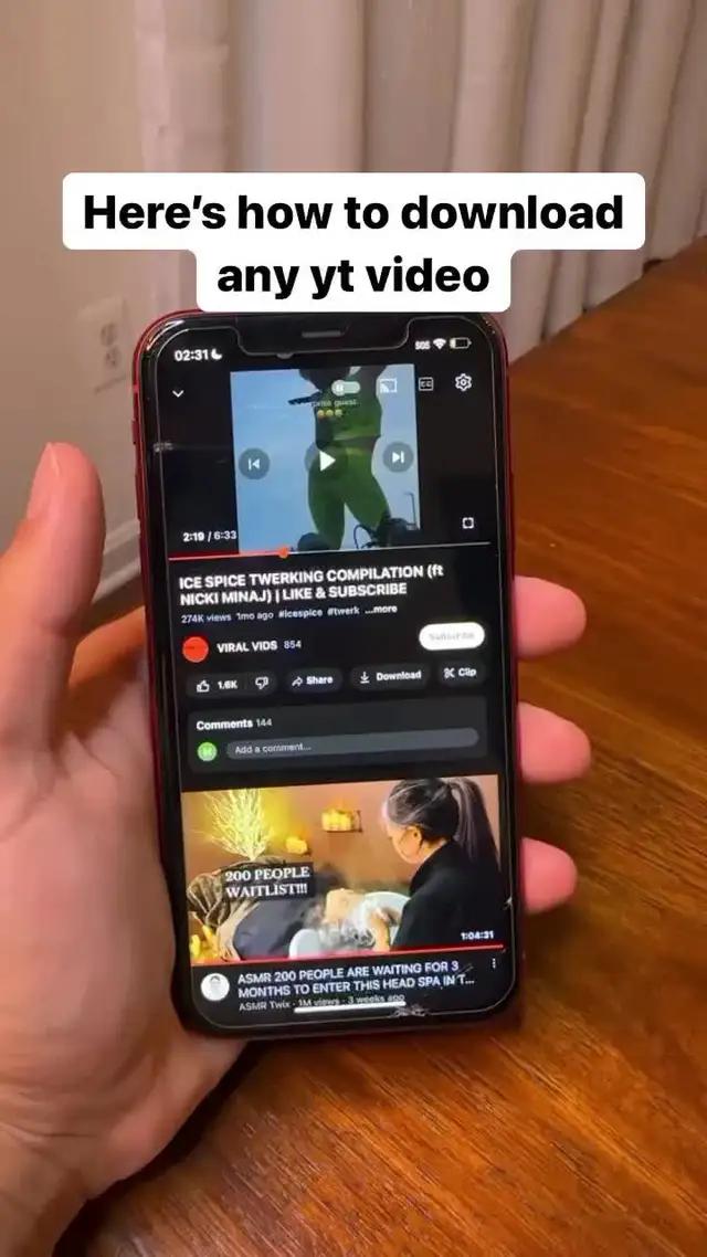 Save any vid to your phone