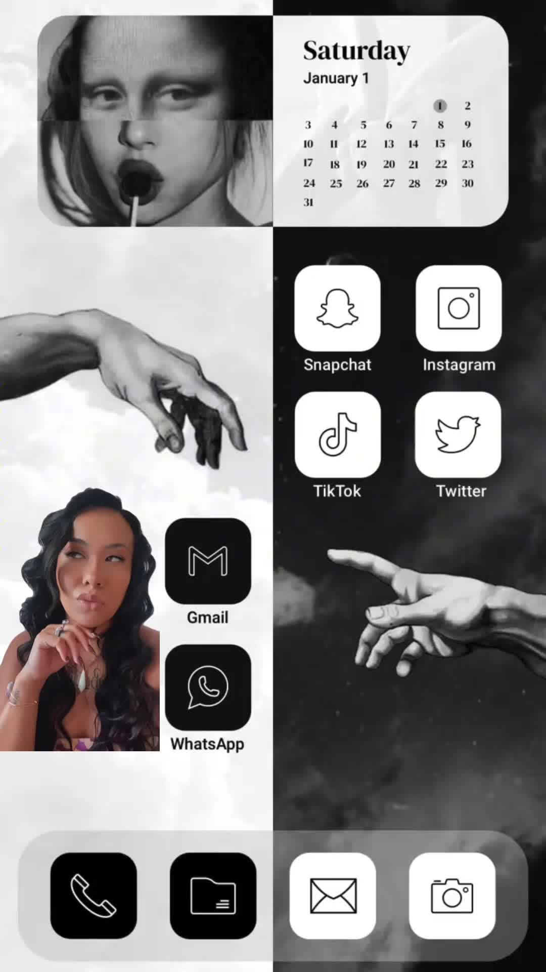 Set exclusive widgets & themes for your Phone!