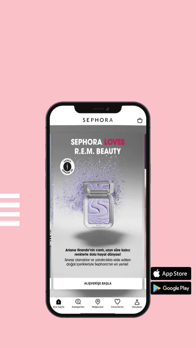 Sephora Mobil Uygulamayı Hemen İndir, Sephora Collection Avantajlarını Hemen Keşfet.