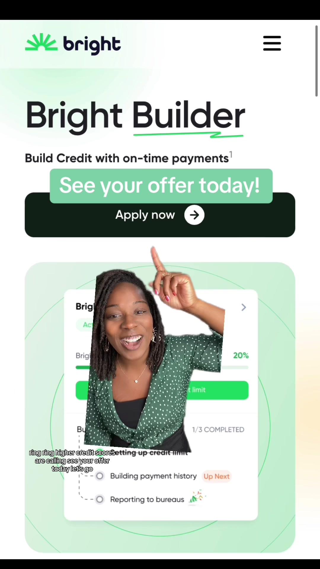 Bright Builder is a secured line of credit that helps you build credit by reporting payment history. The product requires you to build a security deposit as low as $50 at a 0% interest rate and has no minimum credit score condition to apply. Download the Bright app to start building or repairing your credit today! #brightmoney #brightbuilder #brightcredit #brightplan #personalfinance #credit #creditcard #ad