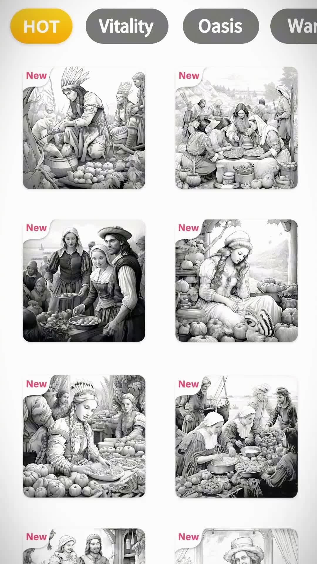 Free coloring game, calm and relax your brain