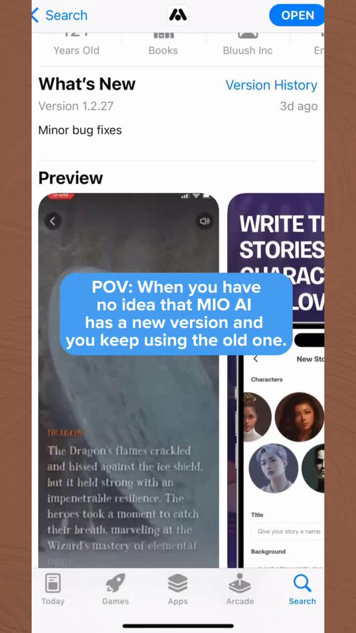 Mio AI Story Builder