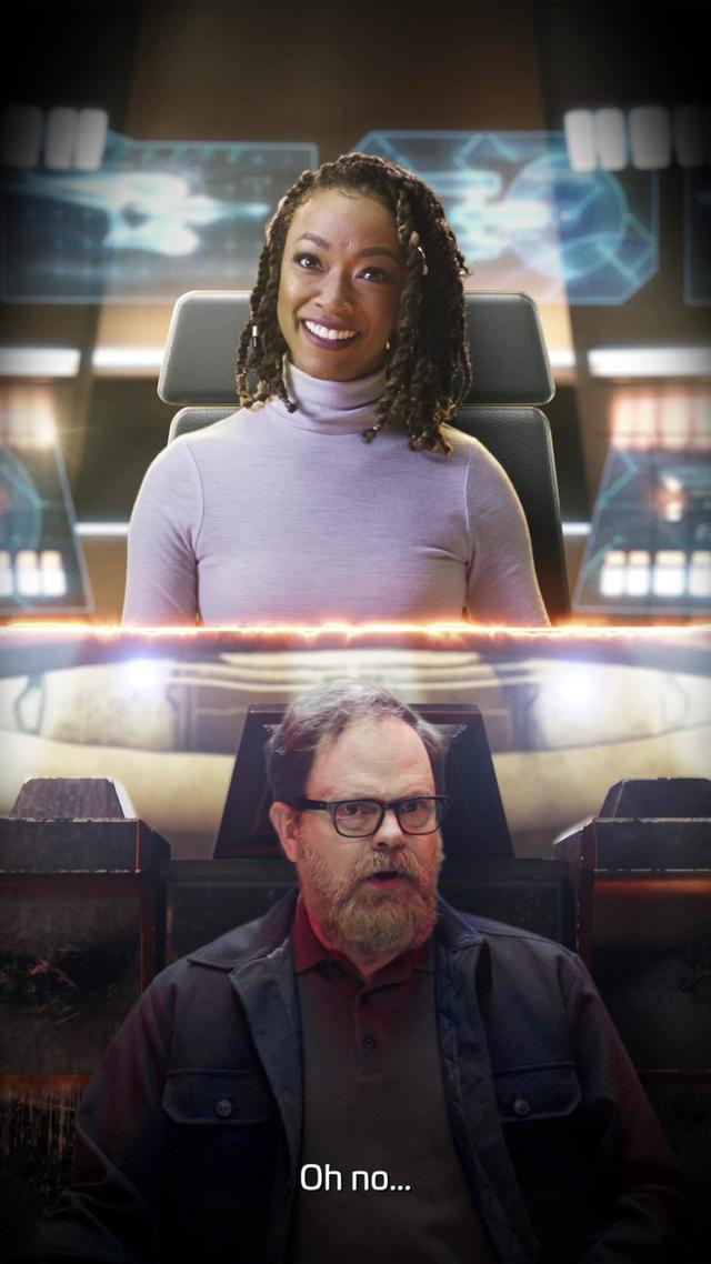 Who knew level 32 battleships could trigger a red alert? Personally, we'd never miss an opportunity to go into battle with Discovery's #SonequaMartinGreen. #StarTrek