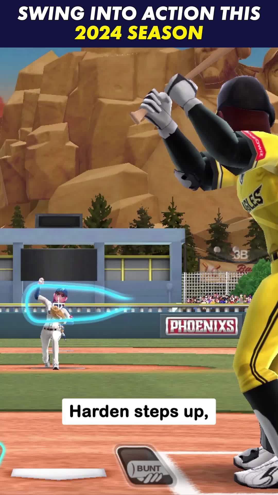 Real-time multiplayer baseball game. Collect trophies and join higher leagues. Download now!