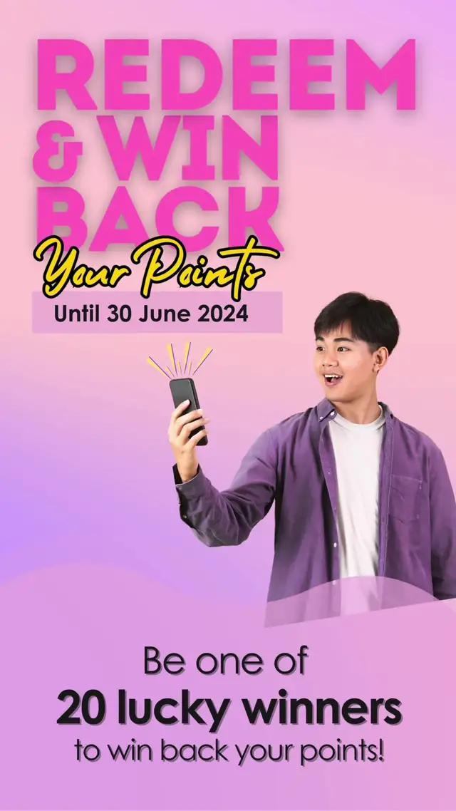 Claim REWARDS dan berpeluang untuk menang balik POINTS?! Gile menarik wehh😆😆😆. Iye betul korang, memang menarik gila kempen Redeem & Win Back Your Point ni. Rugi sangat kalau tak join😆. Setiap penebusan korang akan melayakkan korang dan menambahkan peluang korang menang lucky draw kita😜!!! Jom, join kempen Redeem & Win Back Your Point yang sedang berlangsung sekarang sehingga 30 Jun 2024. Korang cuma perlu download aplikasi MySOGO, daftar sebagai ahli, kumpulkan points dan tebus hadiah di kaunter perkhidmatan pelanggan di Tingkat 7 SOGO Kuala Lumpur. Senang kan~😉 #sogoontiktok #sogomalaysia #MySOGO