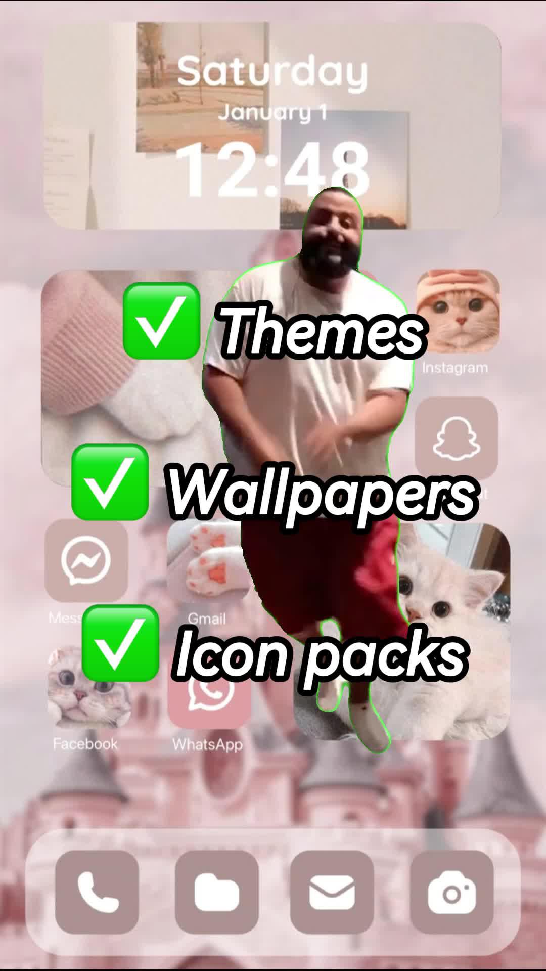 Set exclusive widgets & themes for your Phone!