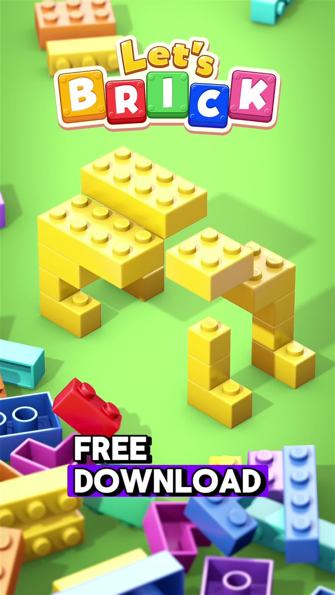 Match Bricks, clear Stages, claim rewards, and become a legend in Let's Brick!