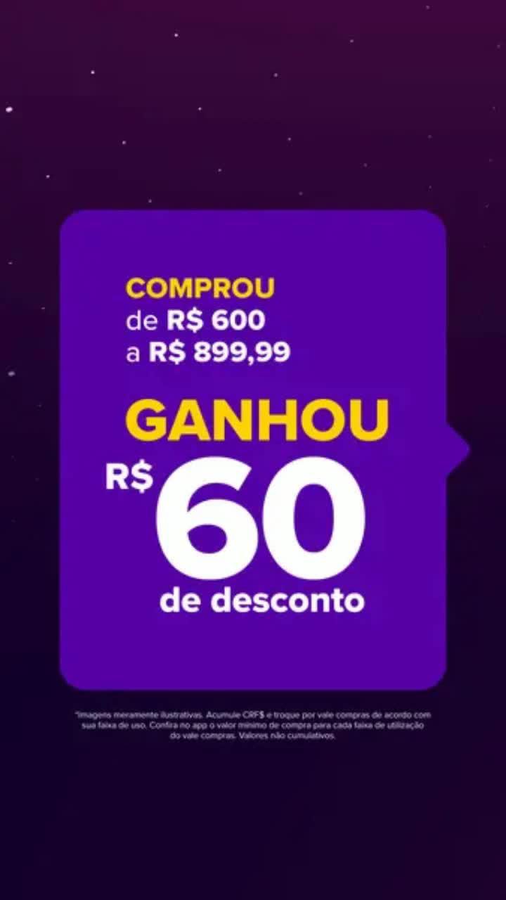 Suas compras podem acumular Cashback