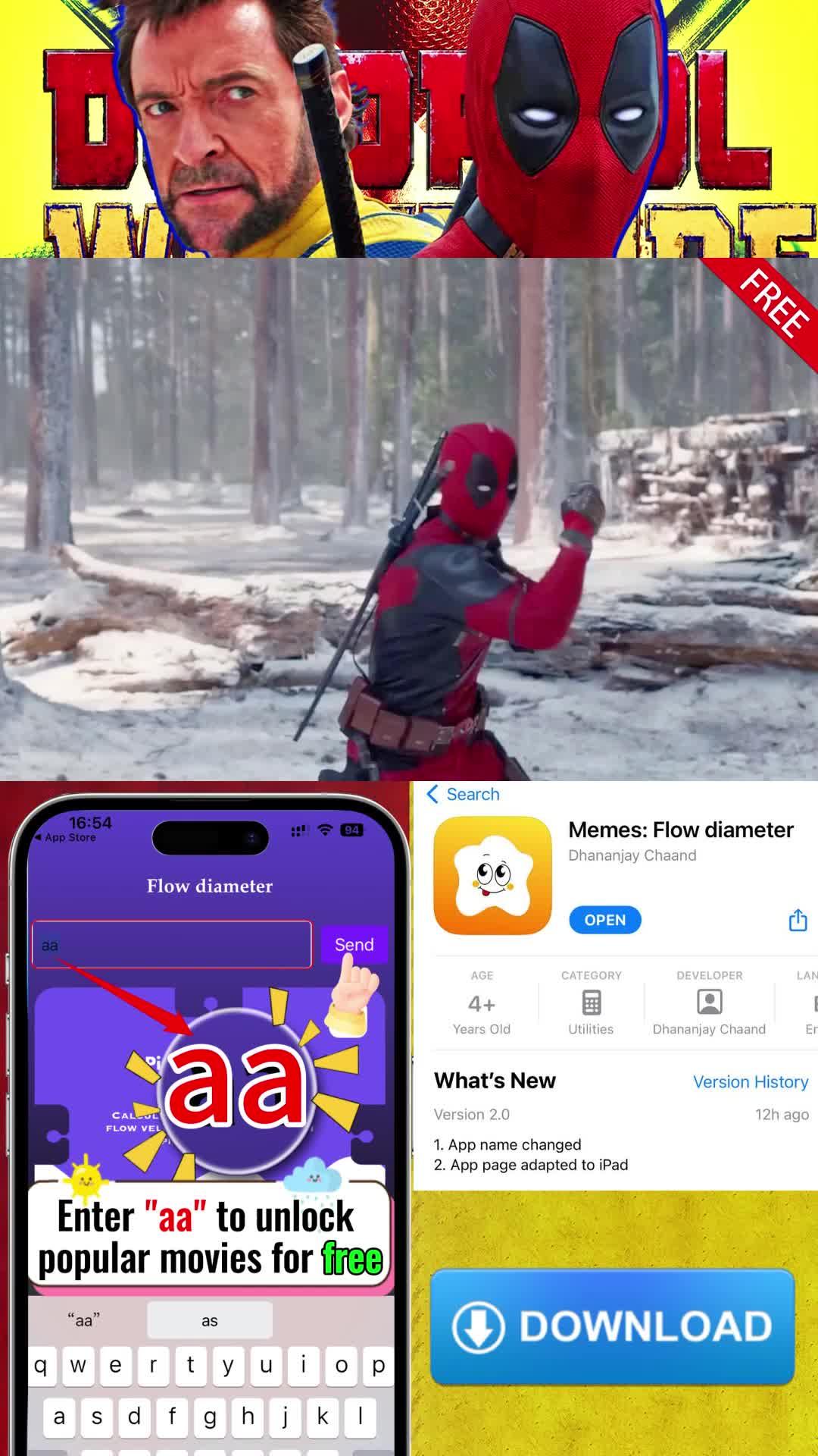 Enter "aa" to watch all videos