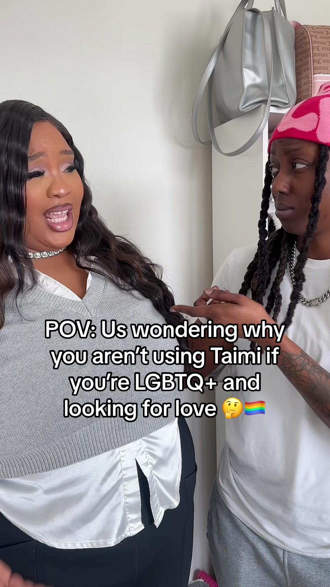 Found the love of my life 🤍 Install @Taimi! 🏳️‍🌈 #taimiapp #lgbt #lgbtq #lesbian #wlw #trending #fyp #foryou #relatable #couple